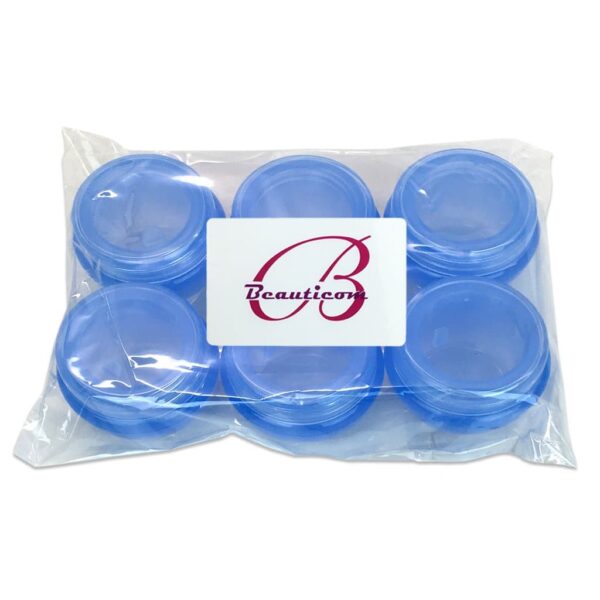 Beauticom? 24 Pieces 10G/10ML Blue Frosted Container Jars with Inner Liner for Lotion, Toners, Lip Balms, Makeup Samples - BPA Free - Image 6