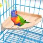 Wood Perch Platform Toy for Bird Parrot Parakeet Finch Canary Budgie Hamster Gerbil Rat Chinchilla Perch Cage