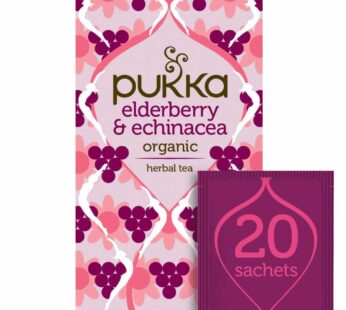 Pukka Organic Herbal Tea Elderberry & Echinacea 20 Tea Bags