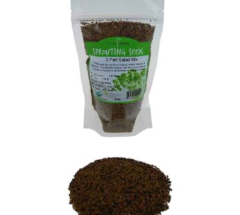 Handy Pantry 3 Part Salad Sprout Seed Mix – 8 Oz Brand – Organic Sprouting Seeds: Radish, Broccoli & Alfalfa: Cooking, Food Storage or Salad Sprouts