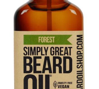Simply Great Beard Oil – FOREST Scented Beard Oil – Beard Conditioner 3 Oz Easy Applicator – Natural – Vegan and Cruelty Free Care for Beards – Gifts