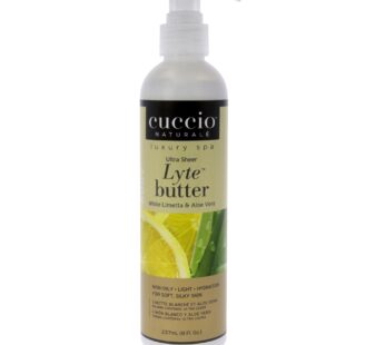 Cuccio Naturale Lyte Ultra-Sheer Body Butter – Replenishing Scented Moisturizer Cream – Deep Hydration To Repair Dry Skin – All Natural, Cruelty-Free