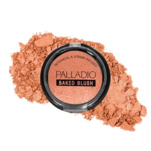 Palladio Baked Blush, Highly Pigmented Shimmery Formula, Easy to Blend & Highly Buildable, Apply Dry for a Natural Glow or Wet for a Dramatic Luminous - Image 1