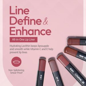 Sorme Cosmetics Smearproof Lipliner in Natural Nude 0.06 oz | Smudgeproof Nude Lip Liner Pencil | High Definition Waterproof Lip Liners for Women | Hy - Image 5