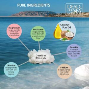 Dead Sea Collection Bath Salts Enriched with Coconut - Pure Salt for Bath - Large 34.2 OZ. - Nourishing Essential Body Care for Soothing and Relaxing - Image 2