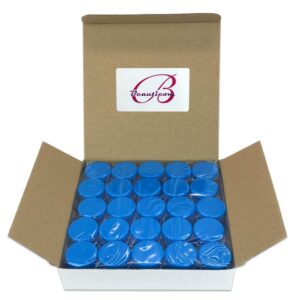 Beauticom (Quantity: 200 Pieces) 5G/5ML Round Clear Jars with Blue Lids for Scrubs, Oils, Toner, Salves, Creams, Lotions, Makeup Samples, Lip Balms - Image 6