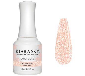 Kiara Sky Professional Nails Soak Off LED UV Gel Polish – My Fair Lady G495 – Matte Glitter