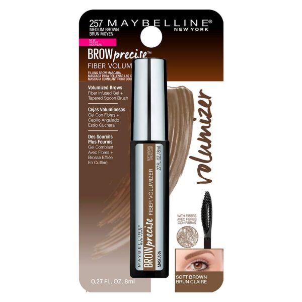 Maybelline New York Brow Precise Fiber Volumizer Eyebrow Mascara, Soft Brown, 0.27 fl. oz. - Image 4
