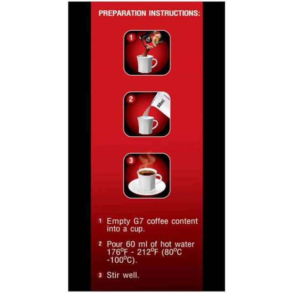 G7 pure black coffee, 30 Grams by Trung Nguyen - Image 4