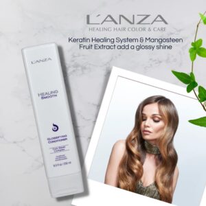 L'ANZA Healing Smooth Glossifying Conditioner, Nourishes, Repairs, and Boosts Hair Shine and Strength for a Perfect Silky-Smooth, Frizz-free Look (33. - Image 3