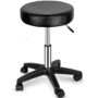 Nova Microdermabrasion Rolling Stool Swivel Salon Stool Chair Adjustable Drafting Stool Tattoo Office Massage Medical Facial Spa Stool (Black)