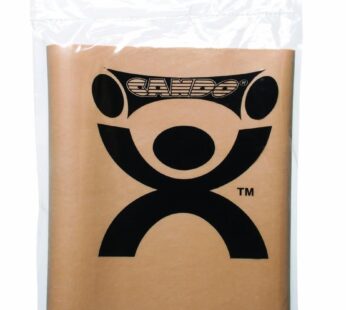CanDo Singles Low Powder Exercise Band, 4-foot singles, Gold: XXX-Heavy