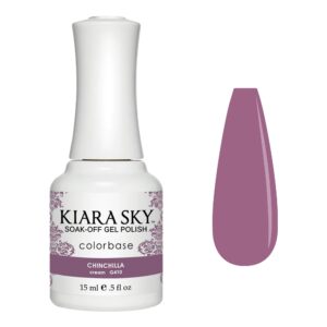 Kiara Sky Professional Nails Soak Off LED UV Gel Polish - Chinchilla - Lavender Lilac Cream G410 - Image 1