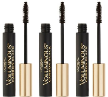 L’Oreal Paris Voluminous Original Mascara, Carbon Black, 3 Count