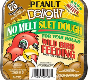 C&S Peanut Delight No-Melt Suet Dough, 11.75 Ounce