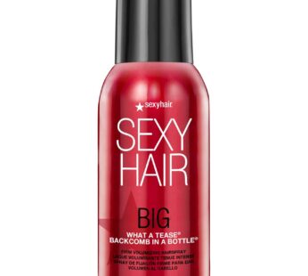 SexyHair Big What A Tease Backcomb in a Bottle Firm Volumizing Hairspray| Up to 72 Hour Humidity Resistance | All Hair Types, 4.2 Fl Oz (Pack of 1)
