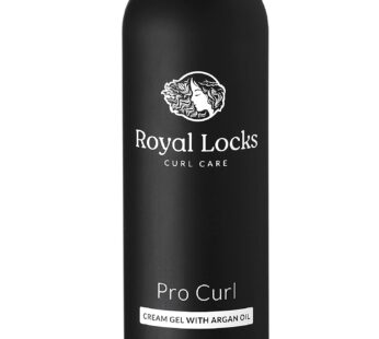 Royal Locks Pro Curl Defining Cream with Argan Oil – Lightweight Anti-Frizz Curly Hair Styling Gel for Wavy, Coily & Curly Hair (8 fl oz)