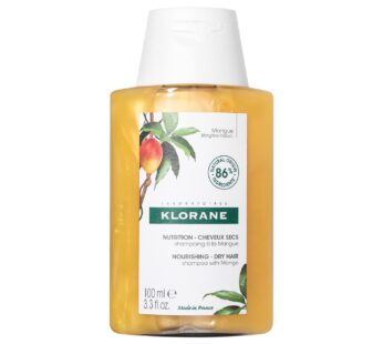 Klorane Nourishing Shampoo With Mango Butter, Moisturize and Hydrate Dry Hair, Paraben, Silicone, Sls Free, Travel Size, 3.3 Fl Oz (Pack of 1)