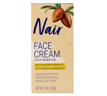 Nair Hair Removal Cream for Face with Special Moisturizers, 2-Ounce Bottles (Pack of 4)
