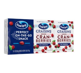 Ocean Spray Craisins, Dried Cranberries, Original, 1 Oz Boxes, 6 Count (Pack of 12)