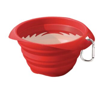 Kurgo Collaps-A-Bowl for Dogs, Collapsible Travel Dog Bowl, Pet Food & Hiking Water Bowl, Food Grade Bowl for Dogs, Travel Accessories for Pets, inclu