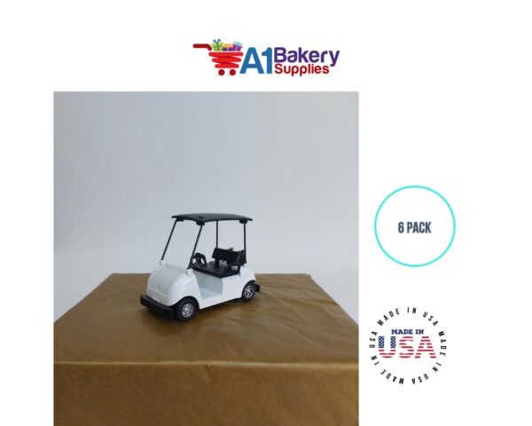 Golf Kit with Golfer, Golf Cart and two Trees Caketopper A1 bakery supplies - Image 6