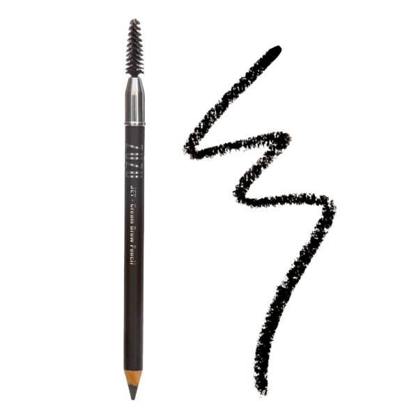 ZUZU LUXE Cream Brow Pencil (Jet- Black), Effortlessy sculpt and define eyebrows, natural finish, creamy formula. Natural, Paraben Free, Vegan, Gluten