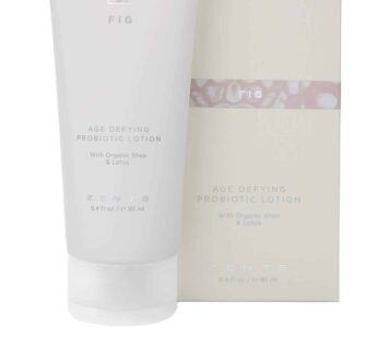 Zents Age Defying Probiotic Lotion (Fig Fragrance) Anti-Aging Body and Hand Cream with Organic Shea Butter & Hyaluronic Acid, 6.4 fl oz