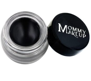 Mommy Makeup Stay Put Gel Eyeliner with Semi-Permanent Micropigments, Black Beauty, Pure Black