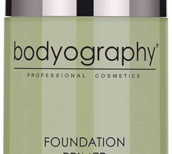 BODYOGRAPHY – Foundation Primer (Green): Flawless Anti-Aging Salon Makeup Primer w/Vitamin E, A, Jojoba, Grapeseed Oil | Control Shine | Gluten-Free,
