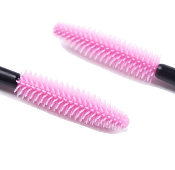 BIHRTC Pack of 100 One-Off Disposable Silicone Eyelash Mascara Brushes Wands Applicator Eyebrow Brush Makeup Tool Kit Set - Image 3