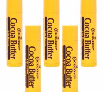 Cococare Cocoa Butter Lip Balm – The Little Yellow Stick Enriched with Natural Cocoa Butter – Conditions & Protects Lips with Hydrating Formula – 0.15
