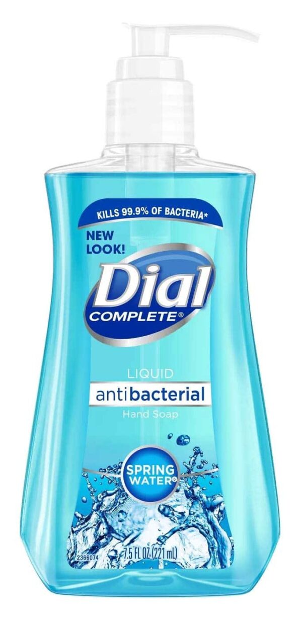 Dial Liquid Hand Soap, Spring Water, 7.5 Ounce (2 Pack)