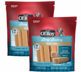 Ol’ Roy Munchy Bone Peanut Butter flavor 20 oz 2 pack