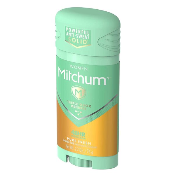 Mitchum For Women Advanced Control Anti-Perspirant Deodorant Invisible Solid Pure Fresh 2.70 oz (Pack of 6) - Image 3