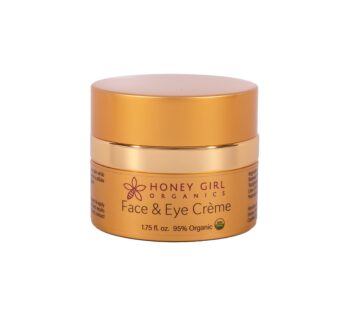 Honey Girl Organics Face & Eye Cr?me, USDA Certified Organic Facial Moisturizer & Under Eye Cream for Wrinkles, Dark Circles and Puffiness w/Hydrating