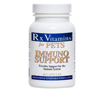Rx Vitamins for Pets Immuno Support for Dogs & Cats – Immune System Support – Help Brain Function Bones Muscles Stress & Aging – 60 Caps