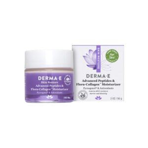 DERMA-E Advanced Peptides and Collagen Moisturizer ? Double Action Collagen Face Cream with Peptide Complex ? Intense Moisture Day and Night Cream for - Image 1