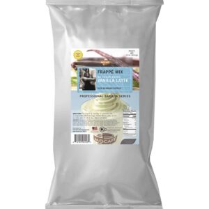 MOCAFE Frappe Vanilla Latte Reduced Sugar Added Ice Blended Coffee, 3-Pound Bag Instant Frappe Mix, Coffee House Style Blended Drink Used in Coffee Sh - Image 1