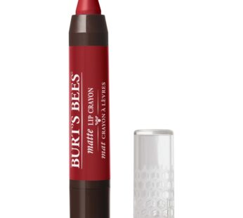 Burt’s Bees 100% Natural Origin Moisturizing Matte Lip Crayon, Redwood Forest – 1 Crayon