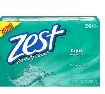:Zest Bar Soap Aqua 4oz Bar Soaps – 20 Bar