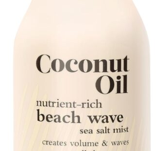 Oliology Coconut Oil Beach Wave Sea Salt Mist Spray – Creates Volume and Tousled Waves, Texture and Style that Lasts All Day (8 Oz)