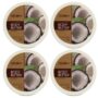 DELON Intense Moisturizing Body Butter, 6.9 Oz (4-Pack) (Coconut)