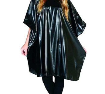 Betty Dain Jumbo Shampoo Cape, 45″ W x 54″ L, Waterproof and Stain-resistant Vinyl, Soft Nylon Neckband, Touch-and-close Fastener, Machine Washable, B