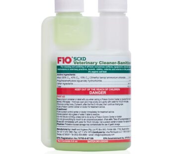 F10 SCXD Concentrated Veterinary Disinfectant & Cleaner With Soap For Kennels, Litter Box, Cage, Terrariums, Habitats, Vet Practices – 200 ml (6.8oz)