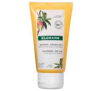 Klorane Nourishing Conditioner with Mango Butter, Moisturize and Hydrate Dry Hair, Paraben, Silicone, Sulfate Free, 1.6 oz.