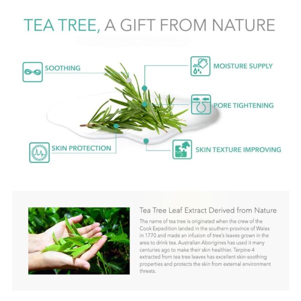 ESSENHERB TEA TREE FOAM CLEANSER, Creates a Creamy Foam that Soothes and Moisturizes, For All Skin Types Including Blemishes. (150ML) - Image 4