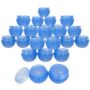 Beauticom? 24 Pieces 10G/10ML Blue Frosted Container Jars with Inner Liner for Lotion, Toners, Lip Balms, Makeup Samples - BPA Free