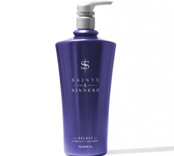 Saints & Sinners Velvet Divine Daily Conditioner for Dry, Moisture-Starved, Damaged Hair – Repair, Strengthen, Detangle & Eliminate Frizz