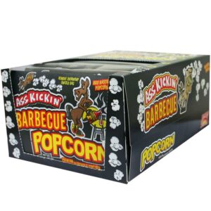 ASS KICKIN' BBQ Microwave Popcorn Bags - 12 Pack - Ultimate Barbecue Gourmet Popcorn Gift - Makes a Great Movie Theater Popcorn or Snack Food for Movi - Image 1